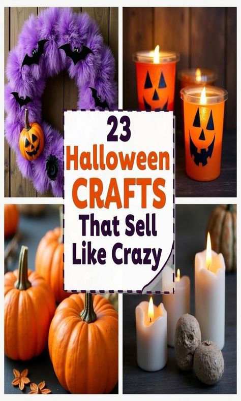 Get ready to boost your festive spirit with these 23 Halloween crafts that sell like crazy! From spooky decorations to creative costumes, these fun DIY projects are perfect for crafters of all skill levels. Whether you’re setting up a booth at a local market or looking to enhance your home, these crafts will charm customers and trick-or-treaters alike. Unleash your creativity this Halloween and watch your sales soar! Easy Halloween Crafts To Sell, Diy Halloween Crafts For Adults, Crafts That Sell, Printable Halloween Art, Halloween Crafts To Sell, Halloween Shadow Box, Spooky Decorations, Hot Halloween, Halloween Bingo