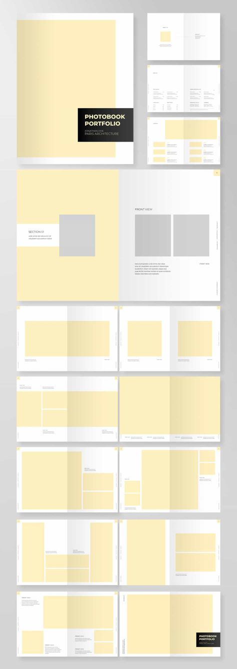 Portfolio Layout Template, Architect Portfolio Design, Portfolio D'architecture, Architecture Portfolio Template, Indesign Portfolio, Booklet Layout, Indesign Layout, Architecture Portfolio Layout, Portfolio Photo