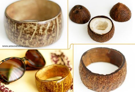 Step by step Archives - Page 2 of 40 - Art & Craft Ideas Coconut Crafts, Art Craft Ideas, Shell Carving, Coconut Jewelry, Surf Wax, Wooden Jewelery, Coconut Shell Crafts, Shell Ideas, Coconut Leaves