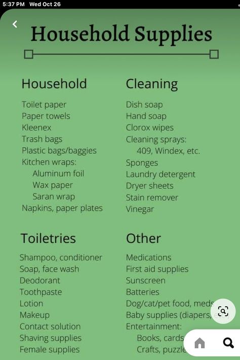 Emergency Stockpile List, Household List, Stockpile List, 2024 Budget, Household Management Binder, Cleaning Prices, First Home Checklist, Groceries List, Household Cleaning Schedule