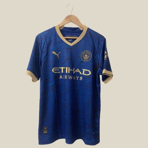 Manchester City 23-24 Special Blue Football Kit Man City New Kit, Arsenal Jersey, Football Shirt Designs, Football Jersey Outfit, Phil Foden, Blue Football, Soccer Kits, Jersey Outfit, World Cup 2022