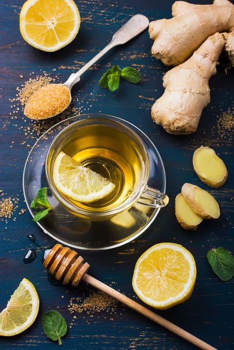 Green Tea With Ginger, Broccoli Smoothie, Tea With Ginger, Ginger And Lemon, Green Tea Detox, Green Tea And Honey, Ginger Benefits, Lemon Benefits, Green Tea Benefits