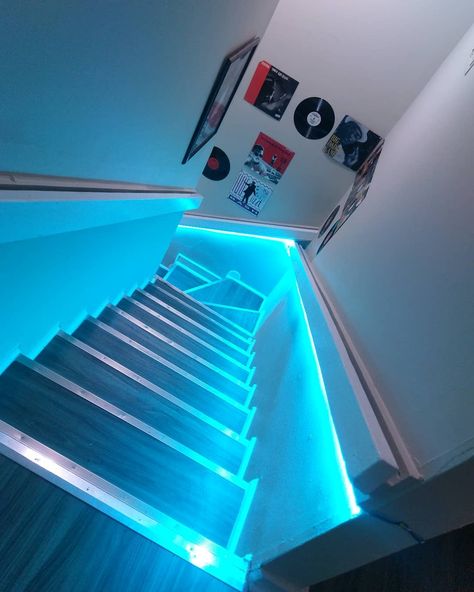 Ambiance Lighting’s Instagram photo: “#ambiancelighting1 #lightingdesigner #custom #nofilter” Neon Room Lights, Manly House, Dream Apartments, Led Lights Bedroom, Cool Basement Ideas, Bedroom Finds, Teenager Bedroom Design, Vibey Room, Basement Lighting