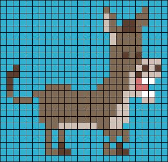 Donkey - Shrek perler bead pattern Tiny Cross Stitch, Pixel Art Templates, Pixel Drawing, Diy Perler Bead Crafts, Pixel Crochet, Animal Cross Stitch Patterns, Diy Perler Beads, Minecraft Pixel Art, Cross Stitch Heart