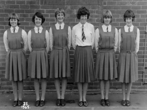 gymslip girls 36 | by gymslip-connoiseur Gym Uniform Aesthetic, Gymslip Uniform, School Gym Uniform, School Uniform Uk, Uniform Aesthetic, Gym Uniform, 70s School, Outfits Baggy, School Skirt