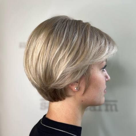 Long Polished Rounded Pixie Straight Fine Hair, Short Bob Hair Styles, Medium Bobs, Long Pixie Haircut, Long Pixie Cut, Pixie Haircut Ideas, Pixie Bob Hairstyles, Longer Pixie Haircut, Long Pixie Hairstyles