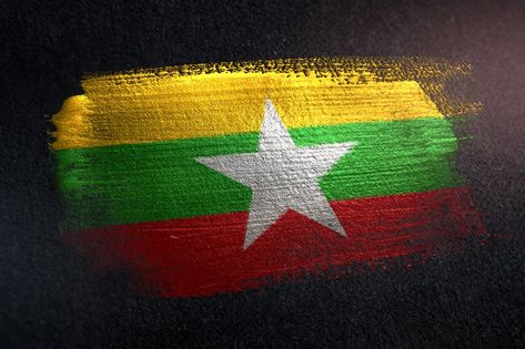 Myanmar Flag Made of Metallic Brush Paint on Grunge Dark Wall Myanmar Flag, Neymar Pic, Just Do It Wallpapers, Fall Photo Shoot Outfits, Basic Tattoos, Myanmar Art, Anime Photo Profile Dark, Filters App, Funny Yugioh Cards