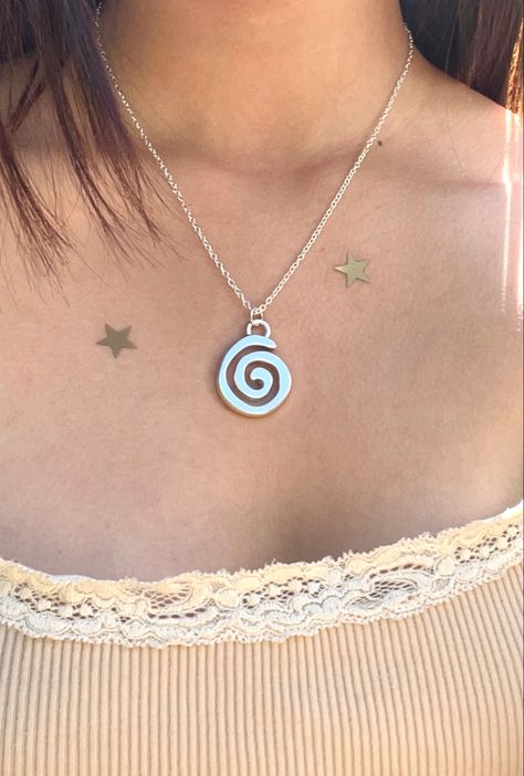 Swirly Necklace, Swirl Necklace, Clay Necklace, Trendy Jewelry, Cute Jewelry, Washer Necklace, Swirl, Charm Necklace, Silver Necklace