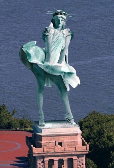 #LOL #Humor تمثال الحرية, Cultura Hip Hop, Liberty Statue, The Statue Of Liberty, Lady Liberty, 웃긴 사진, Windy Day, Wimbledon, Bones Funny