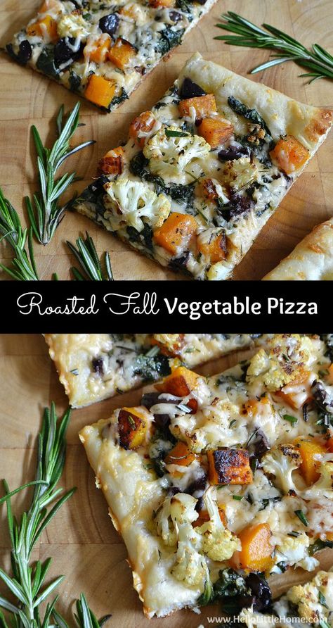 Vegetable Pizza Recipes, Roasted Fall Vegetables, Pizza Margherita, Fall Vegetables, Vegetarian Pizza, Roasted Vegetable, Pizza Recipes Homemade, Pizza Hut, Pizza Party