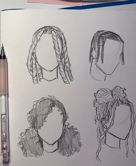 Black Hair Sketch Drawings, How To Sketch Fingers, Braid Drawing Reference Black, Sketches Of Black Love, How To Draw Embarrassed Expression, African Hairstyles Drawing, Hair Drawing Black Woman, How To Draw Hair Texture, Likelihood_art Sketch