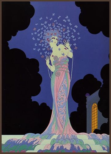 Fantasia 1982 | Michael | Flickr Erte Art Deco, Erte Art, Istoria Modei, Kunst Inspo, Deco Fashion, Art Deco Illustration, Art Deco Print, Fashion Book, Arte Inspo