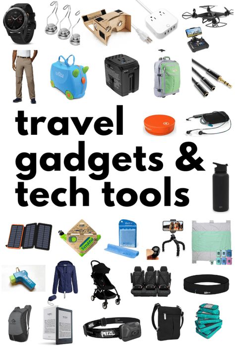 Best Travel Gadgets, International Travel Essentials, Outdoor Gadgets, Travel Tools, Travel Gadgets, Travel Tech, Family Vacation Destinations, Road Trip Essentials, Travel Packing