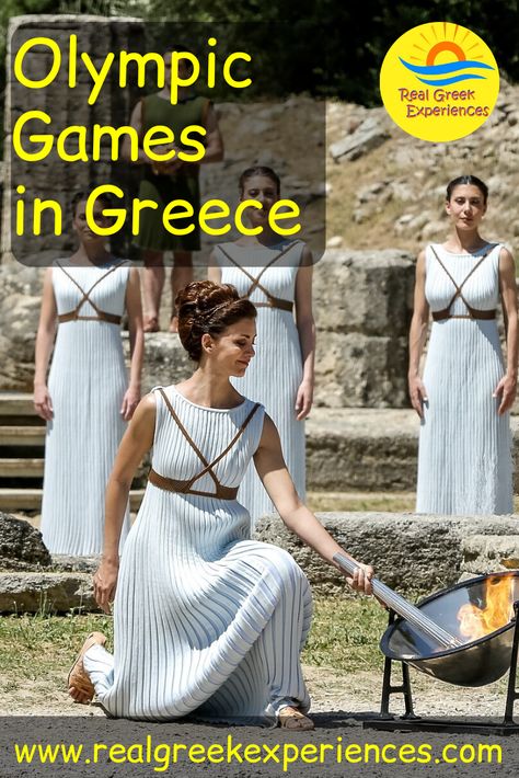 You probably know that the Olympic Games started in Ancient Greece. Do you know much about the origins of the Olympic Games though? Here are some useful insights! #athens #greece #ancientolympia #olympics #olympicgames #ancientgreece Ancient Greece Olympics, Greece Activities, Greek Games, Ancient Greece Projects, Ancient Greece Activities, Olympic Theme Party, Ancient Olympic Games, Olympic Games For Kids, Kids Olympics