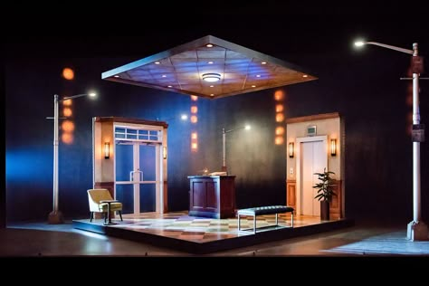 David Rockwell’s Latest Lobby Design Sits on a Stage - SURFACE Set Design Ideas, Scenic Design Theatres, Stage Lighting Design, Modern Theatre, Theatre Inspiration, Concert Stage Design, Stage Set Design, Set Design Theatre, Church Stage Design