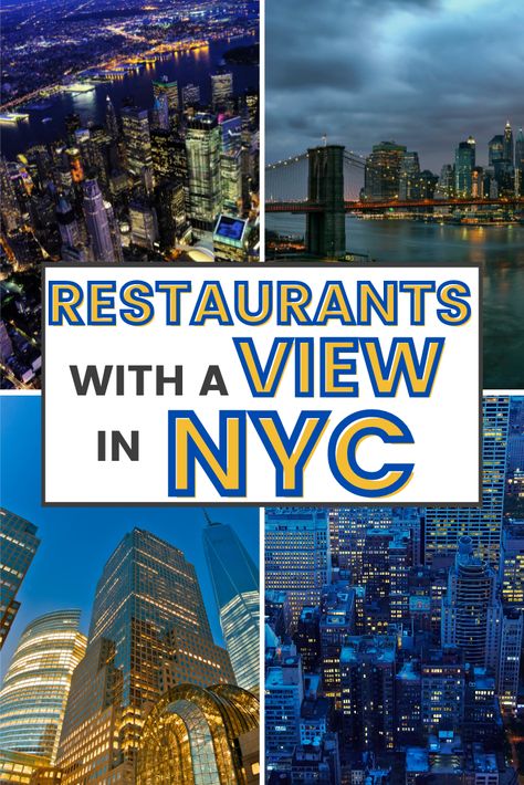 Looking for a dining experience with a view in NYC? Our list of the 15 best restaurants with a view will impress you with stunning NY skyline views, breathtaking waterfront views and amazing food! Make unforgettable memories as you savor mouthwatering dishes. 🍽️👨‍🍳 Nyc View, Ny Skyline, Nyc Bucket List, Ny Restaurants, Nyc Travel Guide, Travel Destinations Photography, City Island, Things To Do In Nyc, Nyc Travel