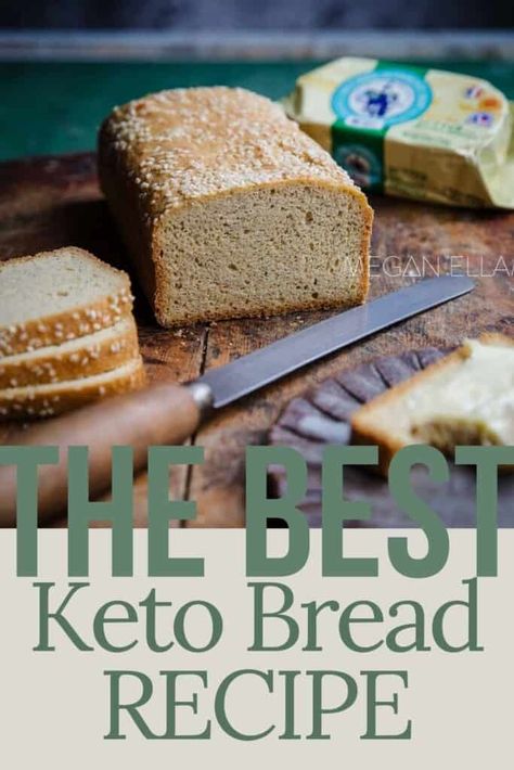 Almond Flour Bread Recipes, Keto Brood, Easy Keto Bread Recipe, Keto Bread Recipe, Coconut Flour Bread, Almond Flour Bread, No Bread Diet, Best Keto Bread, Lowest Carb Bread Recipe