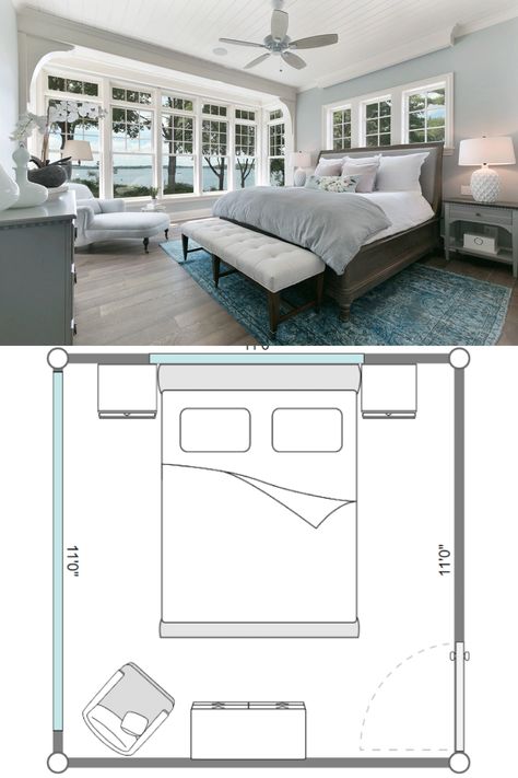 Bedroom Ideas For Small Rooms Master, 12x17 Bedroom Layout, Dresser Layout Bedroom, 10x10 Bedroom Layout Queen Bed And Desk, 12 By 11 Bedroom Design, 15x14 Bedroom Layout, Bedroom Layout Ideas Queen Bed, 11x11 Bedroom Layout Queen Bed, Primary Bedroom Furniture Layout