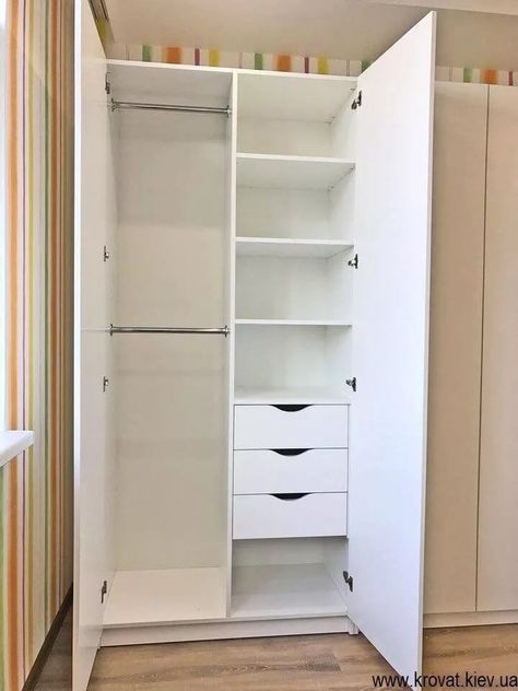 Small Wardrobe Design Aesthetic, Closet Designs Small Aesthetic, Simple Almari Design, Bedroom Cupboard Designs Small, Aesthetic Room Wardrobe, Small Room Cupboard Design, Almirah Ideas For Small Room, Aesthetic Wardrobe Closet Small, Cupboard Ideas For Small Bedroom