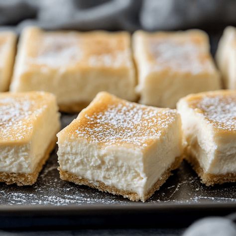 Cream Cheese Shortbread Bars, Cream Cheese Bars Easy, Cream Cheese Cookie Bars, Cream Cheese Squares, Cream Cheese Bars Recipe, Cream Cheese Breakfast, Cheese Squares, Cream Cheese Bars, Easy Cheese Recipes