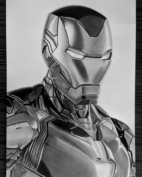 Iron Man Drawing Realistic, Venom Drawing Pencil Sketch, Iron Man Pencil Sketch, Superman Drawing Pencil, Avengers Drawings Sketches, Marvel Drawings Pencil, Comics Art Sketch, Iron Man Sketch, Drawing Spiderman