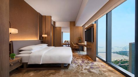 Singapore Luxury Hotel Rooms and Suites | Andaz Singapore Andaz Singapore, Ole Scheeren, Hotel Room Interior, Luxury Hotel Room, Hotel Room Design, Hotel Amenities, Grand Hyatt, Hotel Interior Design, Hotel Interiors