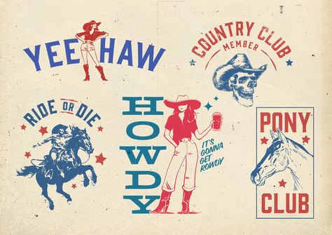 Wild West Shootout, Vintage Western Graphic Design, Wild West Design, Cowboy Graphic Design, Cowgirl Graphic Design, Texas Aesthetic Vintage, Country Graphics, Vintage Branding Design, Vintage Western Art