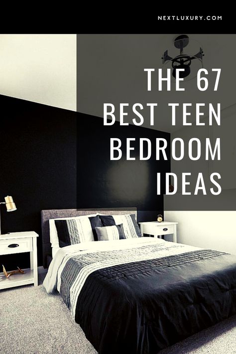 Teen Boy Paint Colors Bedroom, Modern Bedroom For Men, Room Color Ideas For Men, Teen Boy Bedroom Wall Ideas, Black Bedroom Ideas For Teens, Black And White Bedroom Ideas For Teens, Cool Teen Boy Room, Teen Room Ideas For Boys, Teen Boy Room Ideas