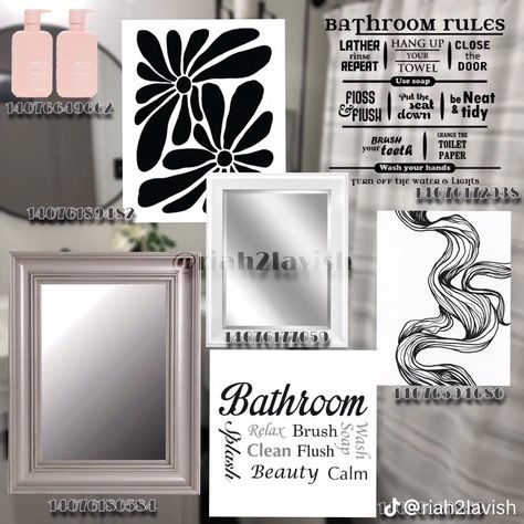 Living Room Decal, Beauty Decals, Living Room Decals, Modern Decals, Bloxburg Decals Codes Aesthetic, Mirror Decals, Blocksburg Room Ideas￼, Kids Decals, Bathroom Decals