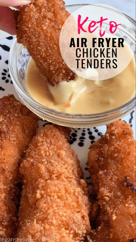 Keto Fried Chicken Tenders, Low Carb Chicken Tenders, Fried Drumsticks, Keto Fried Chicken, Keto Air Fryer, Air Fryer Chicken Tenders, Fried Chicken Tenders, Fried Chicken Breast, Resep Diet