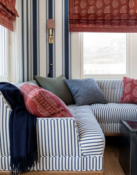 Cozy Coastal Cottage, Brian Paquette, Striped Sweaters, Women Turtleneck, Whidbey Island, Traditional Dining Room, Traditional Living, Traditional Living Room, Coastal Cottage