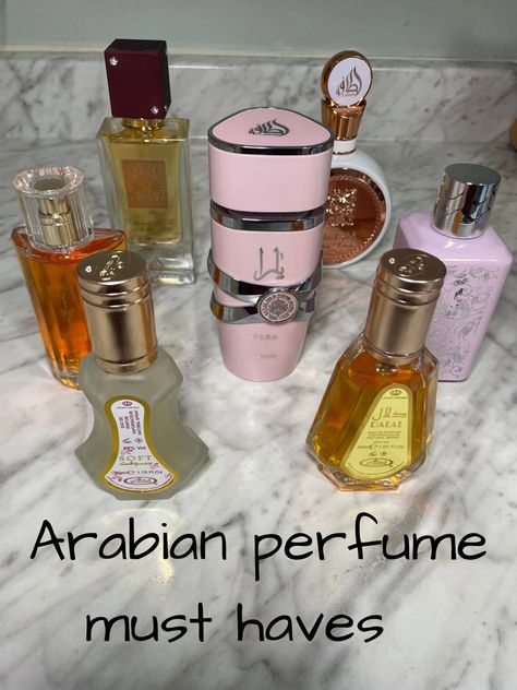 Best Arabic Perfume For Women, Arabic Perfumes For Women, Arab Perfumes For Women, Best Perfumes For Women Long Lasting, Aesthetic Perfumes, Girls Perfume, Perfume Combos, Kate Spade Perfume, Perfume Layering