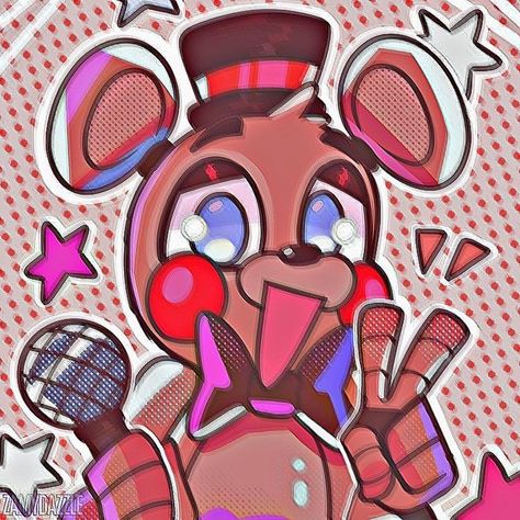 Toy Freddy Pfp, Fnaf Layout, Fnaf Doodles, Icons Fnaf, Fnaf Pfp, Toy Freddy, Fnaf Foxy, Fnaf 2, Animatronic Fnaf