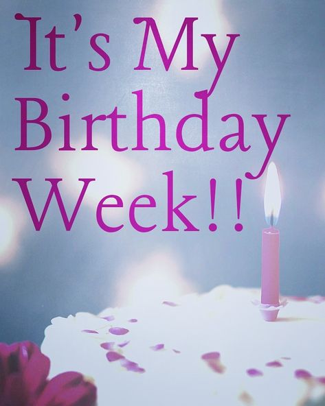 Let The Celebrating Begin ~ Foxxy After Forty  Here is my most recent blog post about the ways I will be celebrating. You can adopt some of them into your plan! Its My Birthday Week Quotes, Happy Birthday Week Wishes, It’s My Birthday Week, My Birthday Week Quotes, Birthday Week Quotes, Birthday Quotes December, Its My Birthday Week, Happy Birthday Wife Quotes, February Birthday Quotes