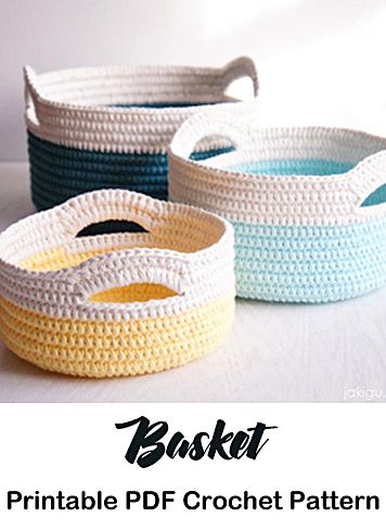 basket storage crochet pattern- crochet pattern pdf - amorecraftylife.com #crochet #crochetpattern Crochet Large Basket Pattern, Free Crochet Home Decor Patterns, Large Crochet Basket Pattern Free, Beginner Crochet Basket, Basket Crochet Pattern Free, Tshirt Yarn Basket Pattern Free Crochet, Crochet Basket Free Pattern, Diy Crochet Basket, Yarn Baskets