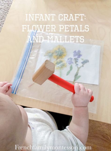 Birthday Card For Hubby, Infant Activities Daycare, Infant Room Daycare, Infant Toddler Classroom, Hammered Flowers, Infant Curriculum, Infant Daycare, French Family, Plant Activities