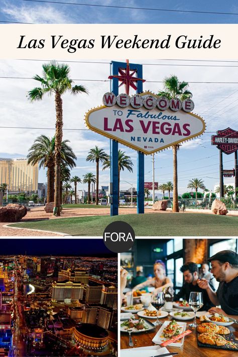 Known for its lively nightlife, exciting casinos, and stunning desert landscape, Las Vegas is the perfect spot for a fun weekend getaway. This itinerary is packed with all of the best things to do, places to stay, and where to eat and drink during your Vegas weekend trip. Find out how to pay the same (no, really!) and get WAY more when you have a Fora advisor plan your trip to Las Vegas at foratravel.com. Las Vegas Weekend, Travel Agent Career, Weekend In Vegas, Cosmopolitan Las Vegas, Best Weekend Getaways, Vegas Hotel, Us Travel Destinations, Las Vegas Trip, Eat And Drink