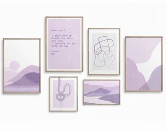 Lilac Wall Art, Purple Aesthetic Printable, Purple Posters, Purple Palace, Lilac Bedroom, Lilac Wall, Danish Pastel Decor, Purple Room Decor, Poster Idea