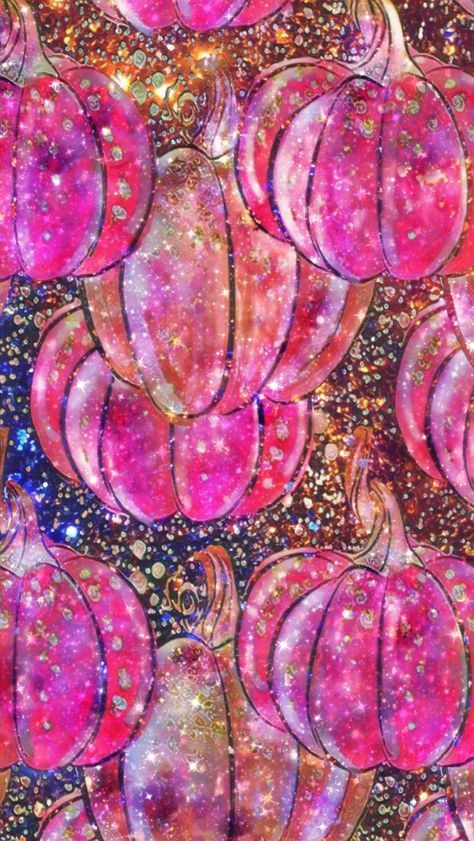 Pink Thanksgiving Wallpaper Iphone, Fall Glitter Wallpaper Iphone, Pink Orange Fall Decor, Pink Fall Phone Wallpaper, Girly Fall Wallpaper Iphone, Pink Fall Backgrounds, Wallpaper Iphone Glitter, Glitter Halloween Wallpaper, Halloween Glitter Wallpaper