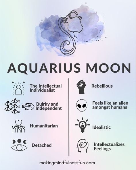 Aquarius Moon Traits, Moon In Aquarius Aesthetic, Aquarius Moon Woman, Aquarius Emotions, Moon In Aquarius Woman, Aquarius Birth Stone, Aquarius Moon Aesthetic, Aquarius Core, Aquarius Moon Sign