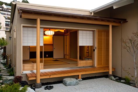 Gallery - Yusuian Japanese Tea House Design, Japanese Porch, Tea House Japan, Cabin Room Ideas, Japanese Style Tiny House, Japan Interior Design, Porch Modern, Japanese Tea Room, Tea House Design