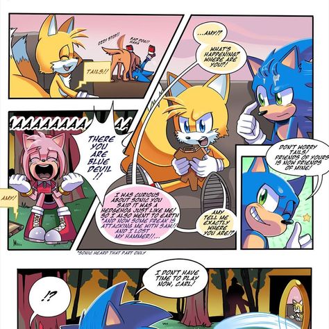 Karola2712 on Instagram: “Hi there, This is my short comics that show how Amy could appear in the movie ( Amy design belongs to the wonderful @isa_illustrate 너는…” Movie Sonamy, Movie Amy, Sonic Family, Sonic Y Amy, Shadamy Comics, Movie Sonic, Sonamy Comic, Sonic The Movie, Princesas Disney Anime