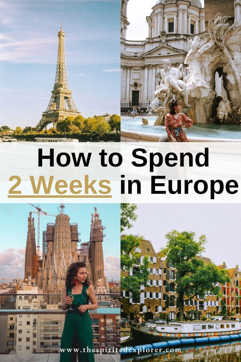 europe itinerary, paris, rome, amsterdam, barcelona European Honeymoon Itinerary, 2 Week European Travel Itinerary, 2 Weeks In Europe, Europe Itinerary, German Travel, Europe Trip Itinerary, Europe Itineraries, Europe Vacation, European Vacation