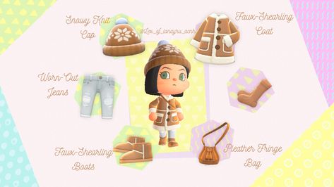 A simple winter outfit in Animal Crossing New Horizons