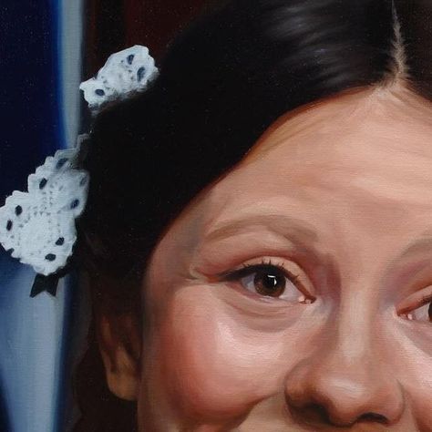 Marissa Asal on Instagram: "“I’m So Happy You’re Home”. An oil painting I did of Pearl (Mia Goth), from the film, Pearl. Done on 9” x 12” canvas panel. 🪓🐄🌟

Limited Edition prints (40 small & 3 large), as well as the original painting, are now available on Etsy!" Pearl Illustration, Pearl Mia Goth, Film Painting, Pearl Film, Mia Goth, Limited Edition Prints, So Happy, The Original, Original Paintings