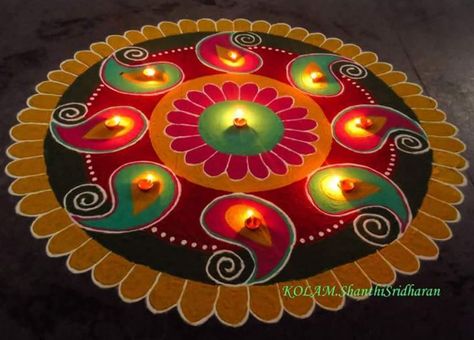 Happy Diwali Rangoli Idea Diwali Kolam, शुभ दीवाली, Happy Diwali Rangoli, Best Rangoli Design, Easy Diwali Rangoli, Rangoli Simple, Easy Rangoli Designs Diwali, Festival Rangoli, Rangoli Designs Latest