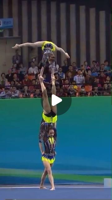 @acroislove on Instagram: "incredible trio 😳😍 follow @acroislove for more 💙  #acro #acrobtic #acrobatics #gym #gymnastics #edit #acroedit #acroislove #championship #crazy #inredible #russian #split #handstand #flip #double #best #sport #bestsport #acrobaticgymnastics #gymnasts #acrobats #work #for #competition #acrobaticcompetition #acrocompetition #practice #trainforcompetition #fun" Trio Gymnastics Poses, Acrobatic Gymnastics Trio, Split Handstand, Gymnast Split, Rhythmic Gymnastics Training, Acro Gymnastics, Gymnastics Competition, Best Sport, Gymnastics Training