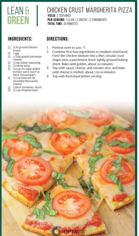 Optavia Chicken Pizza Crust, Chicken Crust Pizza Optavia, Lean And Green Canned Chicken, Optavia Lean And Green Recipes 5&1 Ground Chicken, Pizza Optavia, Optavia 5&1 Plan Cheat Sheet, Optavia Lean And Green Recipes 5&1, Optavia Pizza, Lean And Green Meals Optavia