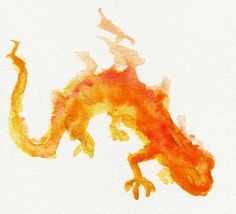 Newt Drawing, Wow Painting, Fire Salamander, Fire Zodiac, Painting Fire, Fantasy Tattoos, Mtg Art, Wreath Drawing, Simplistic Tattoos