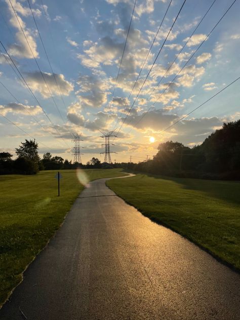 #sunset #walking #trail #sky #sunsetpics Sunset Walk, Walking Trail, Sunset Pictures, The Outsiders, Walking, Quick Saves